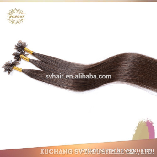 New arrival hair top quality I tip /Nail tip /Flat tip human hair double drawn pre bonded keratin hair extension
